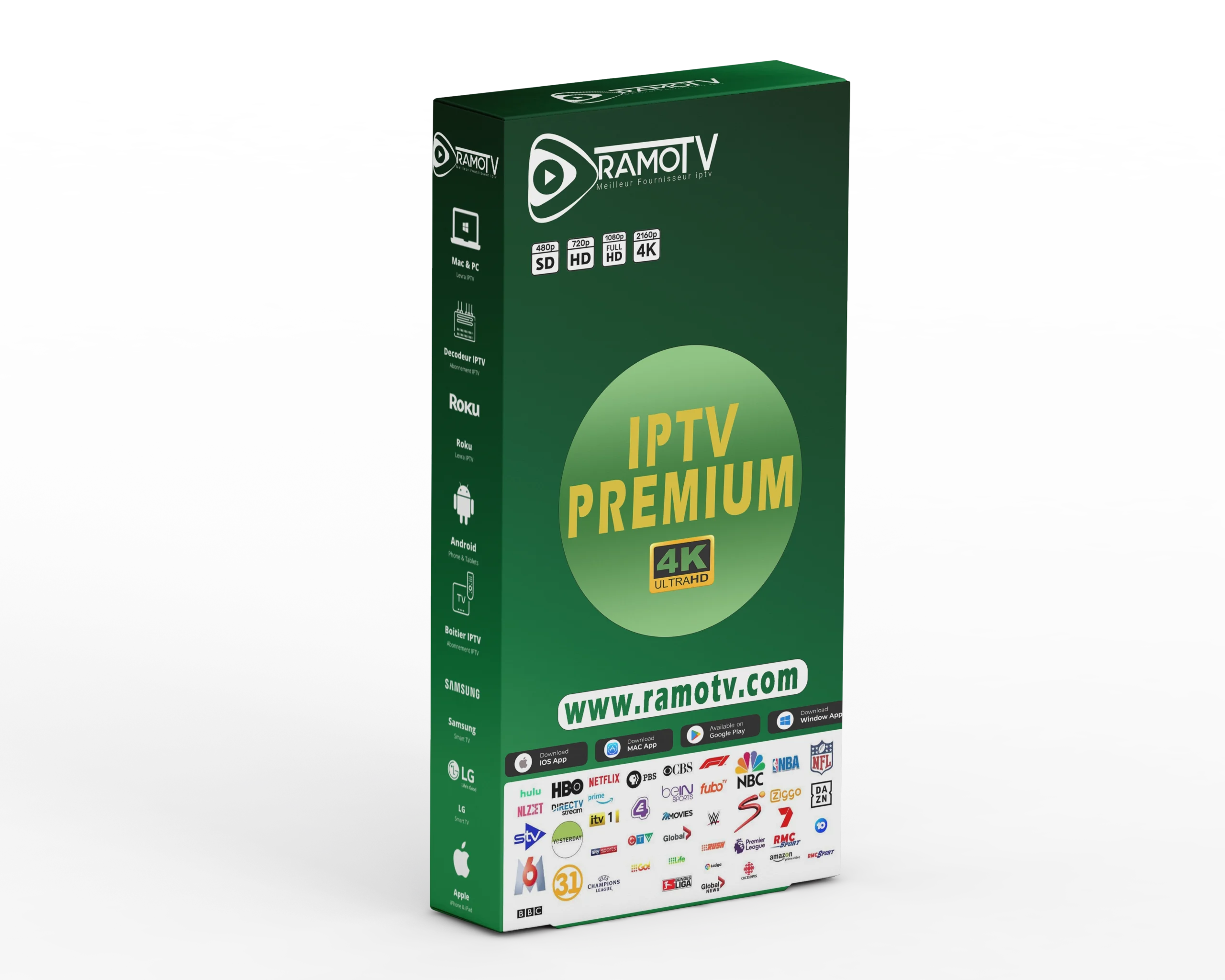 Abonnement Premium IPTV RamoTV - 490 000+ chaînes